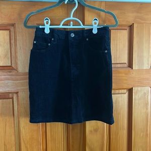 RVCA Navy Blue Corduroy Mini Skirt Size 26
